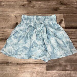Lotus And Luna High Rise Loose Pull-On Shorts Blue Tie Dye NWT Women’s Size S